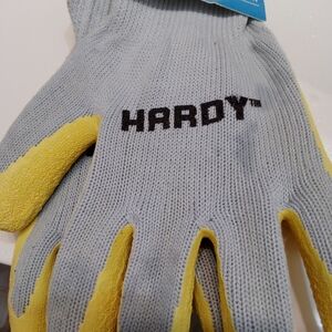 Hardy latex work coated superior grip and cut resistant men gloves new one pair
